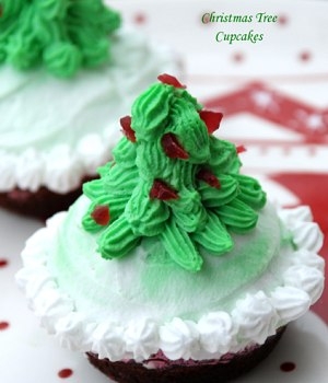 Christmas Cupcakes, Decorating Ideas, Holiday Cupcakes, Christmas Tree